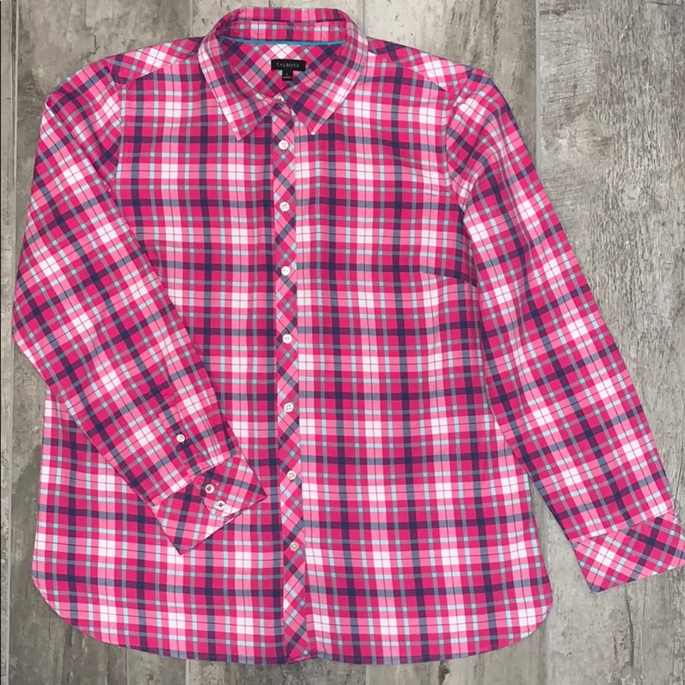 Talbots Pink Flannel Shirt